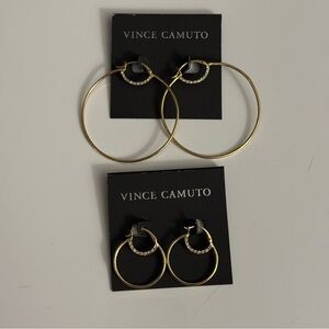 Vince Camuto Gold Hoop Earrings Set
